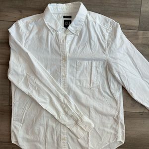GAP NWT 100% Organic Cotton Perfect Shirt Collared Button Down